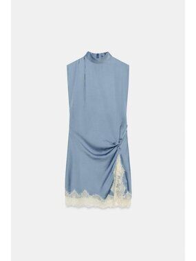 ZARA SATIN LACE DRESS